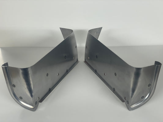 1935-1937 Ford Pickup Lower Rear Fender Patch Panels with inner reinforcement panels - Left & Right