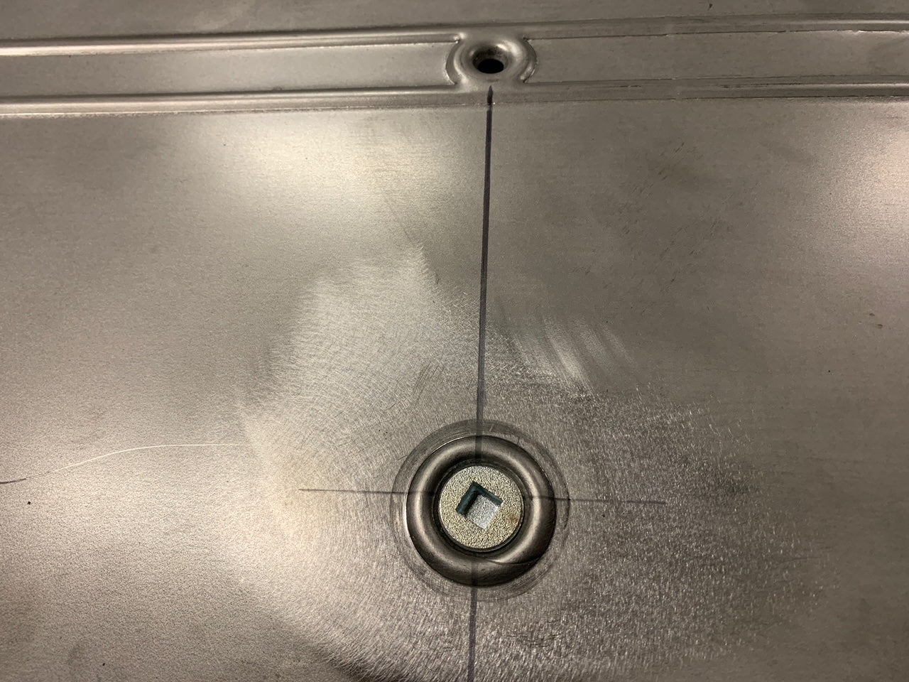 1935 1936 1937 Pickup Bed Large Dimpled Hole Repair Section - Square - Sold Individually